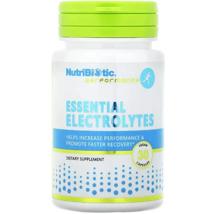 Незаменимые электролиты, Essential Electrolytes, NutriBiotic, 30 вегетарианских капсул: цены и характеристики