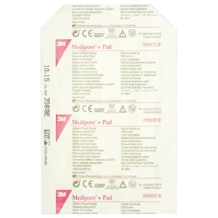 Повязка адгезивная для закрытия ран 3М Medipore+Pad, 3569E 10х15 см, 1 шт