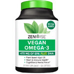 Омега-3 для веганов, Vegan Omega-3, Zenwise, 120 гелевых капсул: цены и характеристики