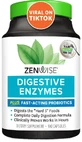 Пищеварительные ферменты и быстродействующие пробиотики, Digestive Enzymes with Probiotics, Zenwise, 100 капсул