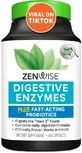 Травні ферменти та швидкодіючі пробіотики, Digestive Enzymes with Probiotics, Zenwise, 60 капсул