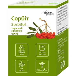 Сахарозаменитель Сорбит порошок 250 г Solution Pharm 
