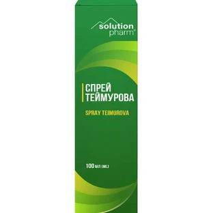 Спрей для ніг Теймурова від запаху та поту засіб косметичний Solution Pharm флакон 100 мл 