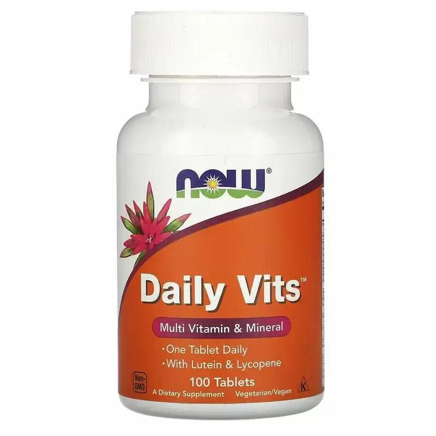 Витаминно-минеральный комплекс NOW Daily Vits 100 таблеток: цены и характеристики