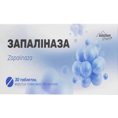 Запалиназа таблетки, п/плен. обол. Solution Pharm №30: цены и характеристики