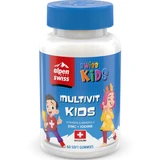 Вітаміни желейні Swiss Kids Мультивіт Кідс з полуничним смаком №60