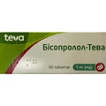 Бісопролол-Тева таблетки по 5 мг №90 