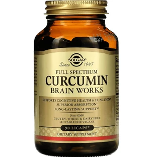 Куркумін Solgar Full Spectrum Curcumin Brain Works капсули №90