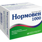 Нормовен 1000 таблетки, в/плів. обол. по 1000 мг №60: ціни та характеристики