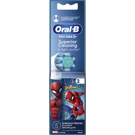 Насадки для электрической зубной щетки Oral-B Spider-Man детские Человек Паук EB10S 2 шт: цены и характеристики