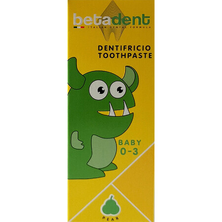 Зубна паста Betadent Baby Pear дитяча від 0 до 3-х років 75 мл