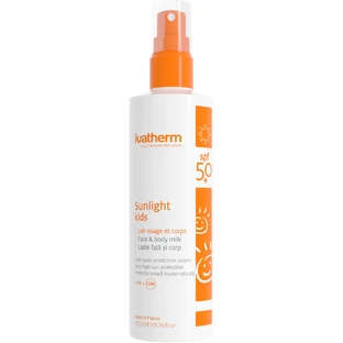 Молочко для лица и тела Ivatherm Sunlight Kids солнцезащитное детское SPF 50+ 200 мл 