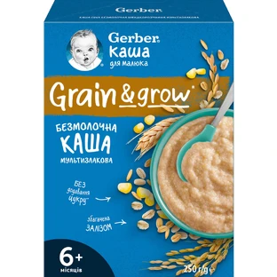 Каша безмолочна дитяча Nestle Gerber Мультизлакова з 6 місяців 250 г