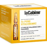 Висококонцентровані ампули для обличчя La Cabine 5xPure Hyaluronic проти зморшок зволожуючі по 2 мл №10