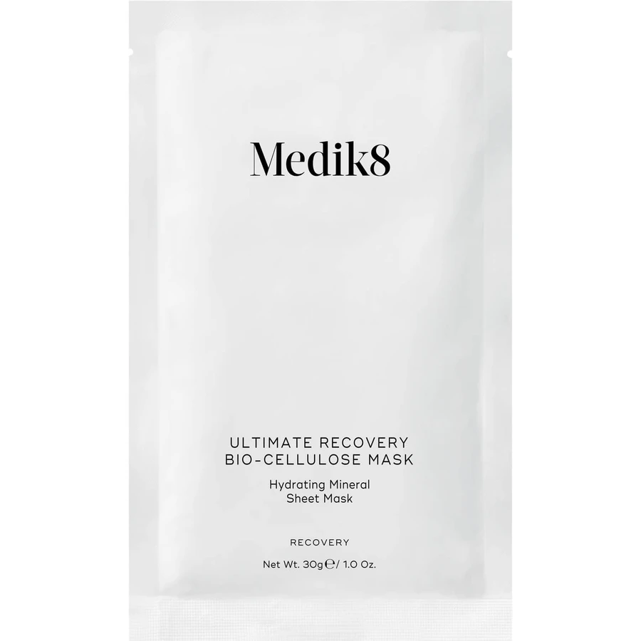 Маска для обличчя Medik8 Ultimate Recovery Bio Cellulose Mask відновлювальна біоцелюлозна з цинком в пакетиках 6 шт: ціни та характеристики