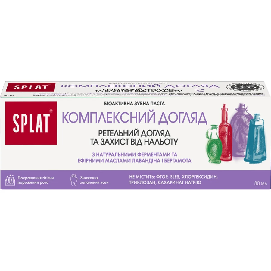 Зубная паста Splat Complete Care Комплексный уход 80 мл: цены и характеристики