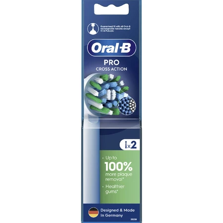 Насадки для електричної зубної щітки змінні Oral-B Cross Action EB50RX 2 шт: ціни та характеристики