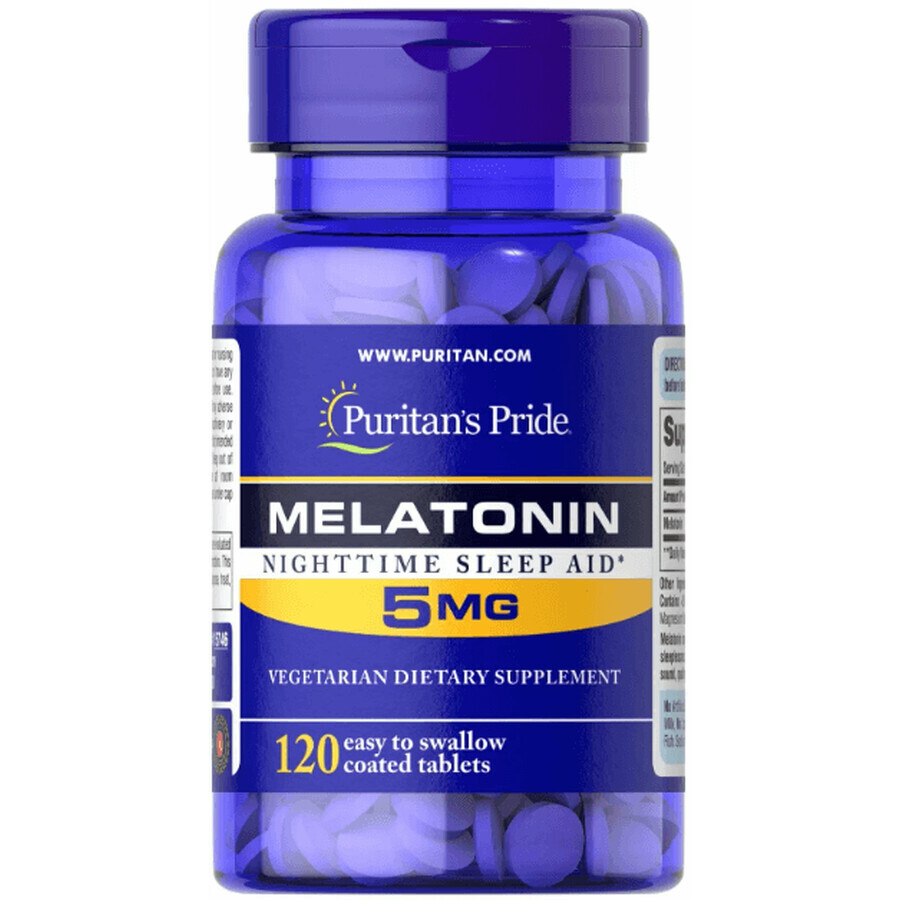 Мелатонін Puritan's Pride 5 мг таблетки №120: ціни та характеристики