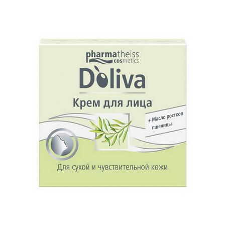 Крем для лица D'oliva для сухой и чувствительной кожи, 50 мл