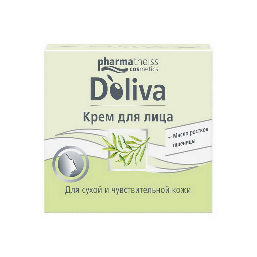 Крем для обличчя D'oliva для сухої і чутливої ​​шкіри, 50 мл: ціни та характеристики