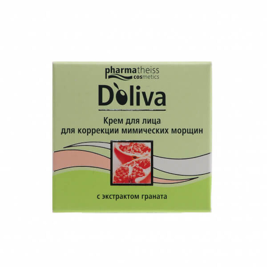 Крем для обличчя D'oliva Проти мімічних зморшок з екстрактом граната, 50 мл: ціни та характеристики