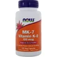 Вітамін К-2, MK-7 Vitamin K-2, Now Foods, 100 мкг, 120 капсул