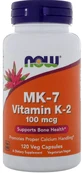 Витамин К-2, MK-7 Vitamin K-2, Now Foods, 100 мкг, 120 капсул