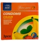 Презервативи Recare латексні з силіконовою змазкою, кольорові, №3