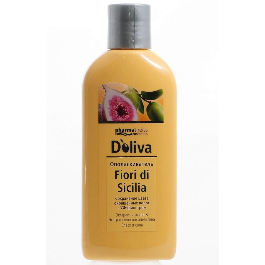 Ополіскувач для волосся D'Oliva Fiori Di Sicilia для блиску і свіжості фарбованого волосся, 200 мл: ціни та характеристики
