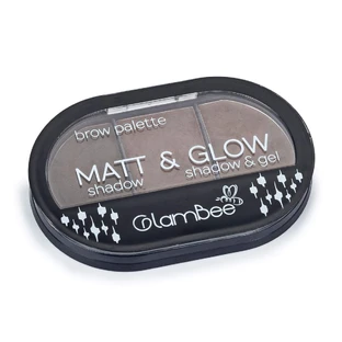 GlamBee палетка для брів Мат Глоу 02
