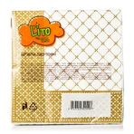 Lito серветка декоративна декор 3 33*33 3-шарова Золота рамка 18 шт: ціни та характеристики