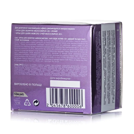 MAY face Крем для обличчя MEZOCOMPLEX 40+ (денний) 50 мл: ціни та характеристики