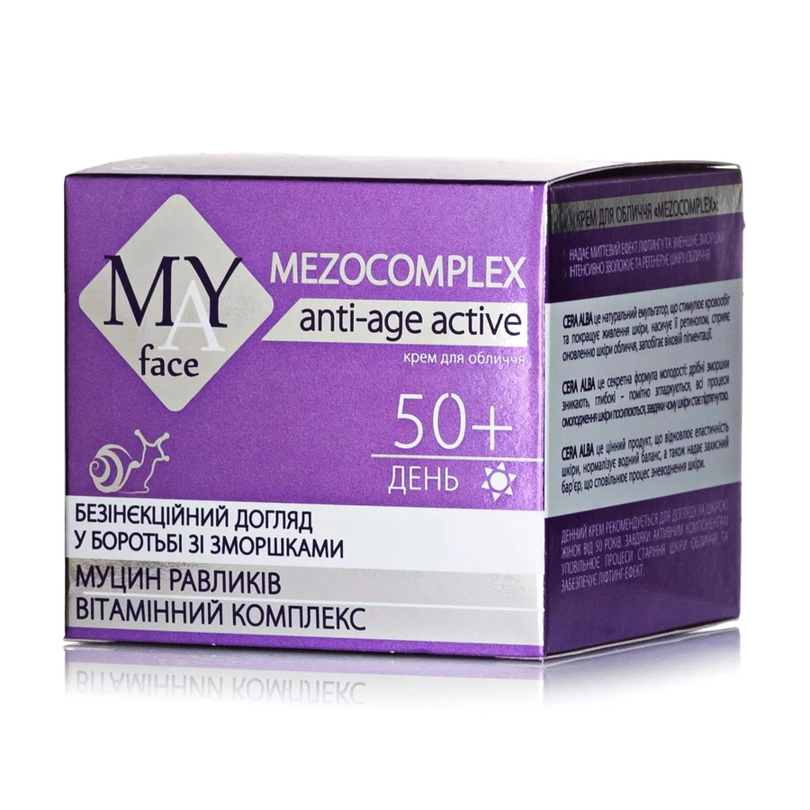 MAY face Крем для обличчя MEZOCOMPLEX 50+ (денний) 50 мл: ціни та характеристики