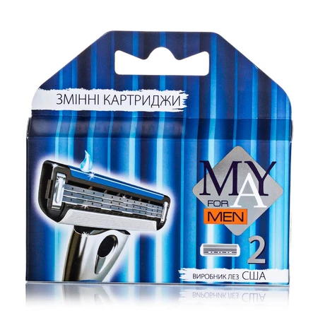 MAY for MEN картридж для бритья мужской 3 лезвия 2 шт: цены и характеристики