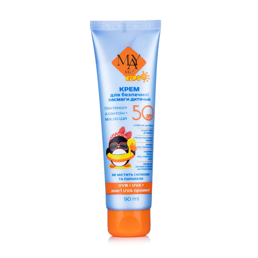 MAY sun Крем для безопасного загара детский SPF-50, 90 мл: цены и характеристики