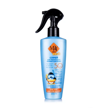 MAY sun Спрей для безопасного загара детский SPF-50, 200 мл: цены и характеристики