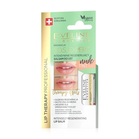 Бальзам для губ Eveline Cosmetics Sos Expert Nude Tint Lip Balm 3г: цены и характеристики