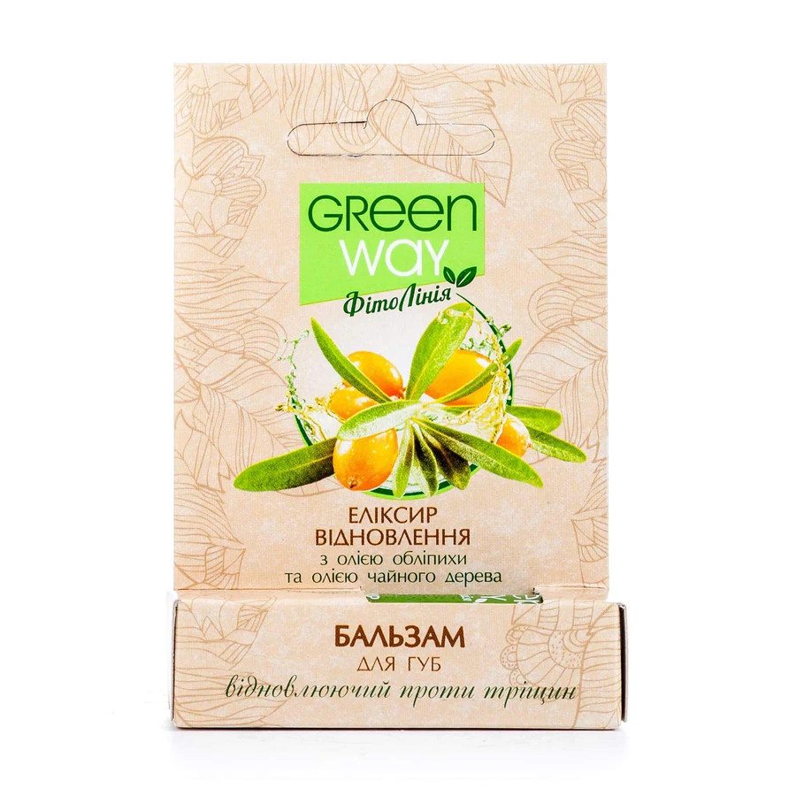 Бальзам для губ Green Way ФитоЛиния Эликсир восстановления, 4,6 г: цены и характеристики