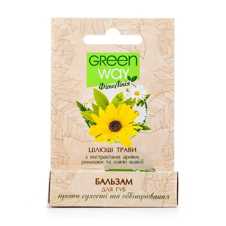 Бальзам для губ Green Way ФітоЛінія Інтенсивне фітозволоження, 4,6 г: ціни та характеристики