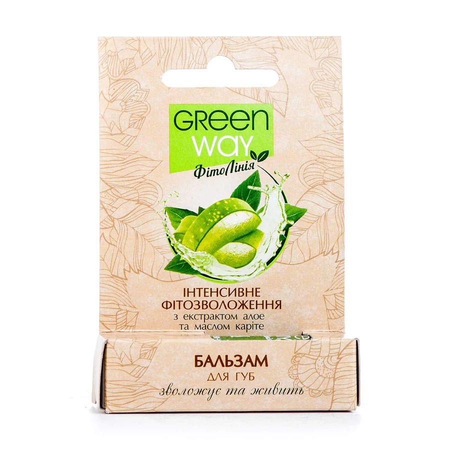 Бальзам для губ Green Way ФитоЛиния Целебные травы, 4.6 г: цены и характеристики