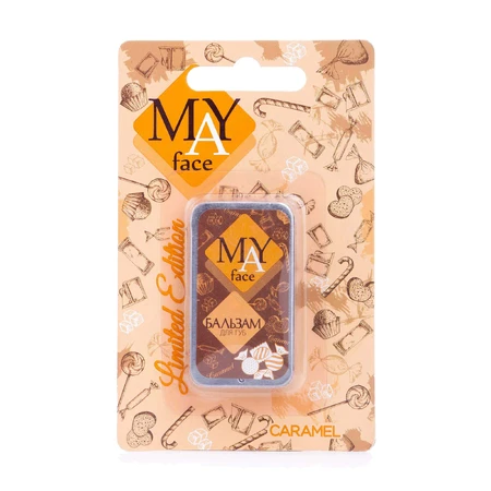 Бальзам для губ MAY face Насичений мікс на блістері Caramel, 8 г: ціни та характеристики