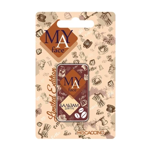 Бальзам для губ MAY face Насыщенный микс на блистере Mocaccino, 8 г