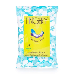 Влажные салфетки для интимной гигиены Lingery, 15 шт