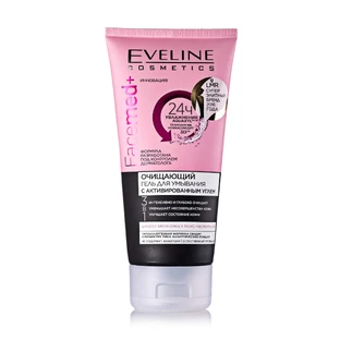 Гель для вмивання Eveline Cosmetics FaceMed+ з активованим вугіллям 3в1, 150 мл