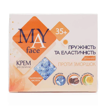 Денний крем для обличчя MAY face Пружність і еластичність 35+, 50 мл: ціни та характеристики