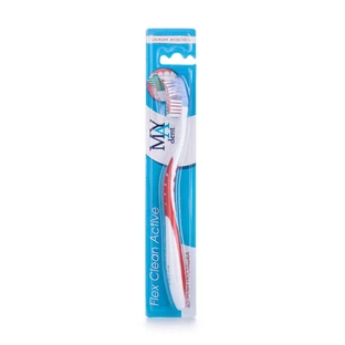 Зубная щетка MAY dent Flex Clean Active, средняя, 1 шт