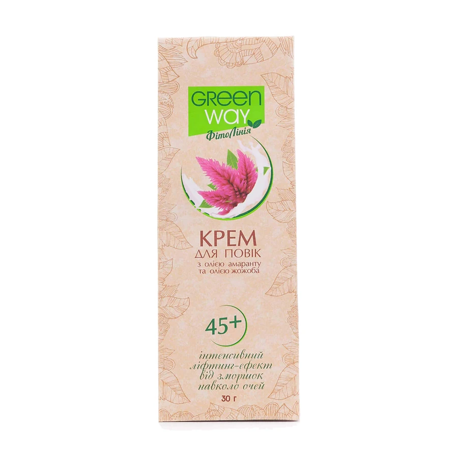 Крем для век Green Way ФитоЛиния Интенсивный лифтинг-эффект 45+, 30 мл: цены и характеристики