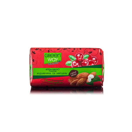 Крем-мыло твердое Green Way ФитоЛиния Клюква и Миндаль, 90 г: цены и характеристики