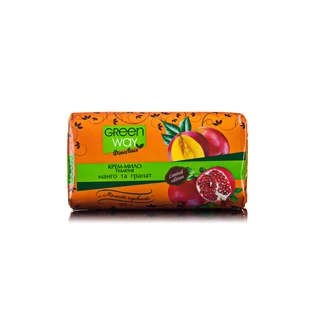 Крем-мило тверде Green Way ФітоЛінія Манго та Гранат, 90 г