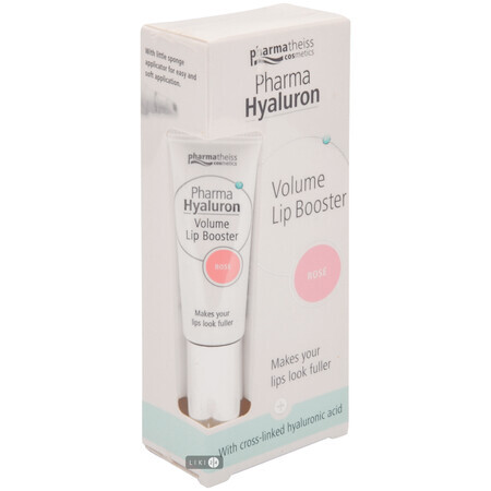 Бальзам Pharma Hyaluron Lip Booster для объема губ розовый 7 мл